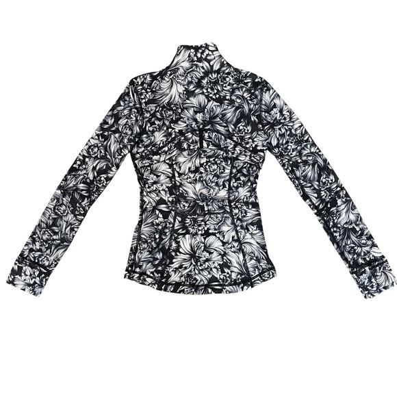 Lululemon Luxtreme Define Jacket Night Garden Ice Floral Women's 4 Black Gray - Picture 5 of 16